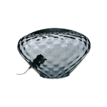 Lampe � poser verre martel� bleu calliope