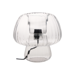 Lampe � poser en verre translucide champignon caleb