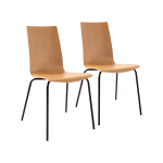 Lot de 2 chaises ch�ne reda