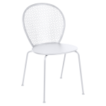 Lot de 2 chaises empilables lorette en acier