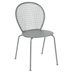 Lot de 2 chaises empilables lorette en acier