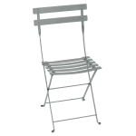 Lot de 2 chaises pliantes bistro m�tal en acier