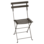 Lot de 2 chaises pliantes bistro m�tal en acier