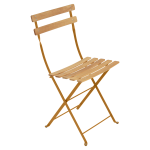Lot de 2 chaises pliantes bistro naturel en acier et en bois fermob