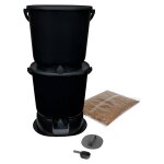 Lot de 2 composteurs d'intrieur bokashi essential skaza