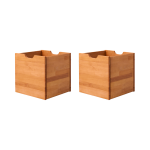 Lot de 2 cubes de rangement bois massif cyriel