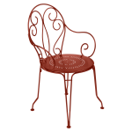Lot de 2 fauteuils empilables montmartre en acier