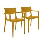 Lot de 2 fauteuils empilables town