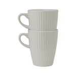Lot de 2 mugs pliss