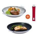 Lot de 2 poles mutine 24 et 26 cm avec poigne framboise cristel