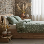 Lot de 2 taies d'oreiller gaze de coton vulpin