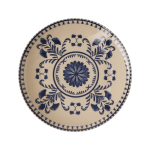 Lot de 6 assiettes plates vila flore