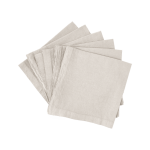 Lot de 6 serviettes coton lin eline