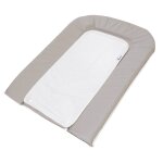 Matelas  langer pvc gris + 2 ponges blanches