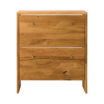 Meuble � chaussures bois massif 2 tiroirs cyriel