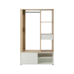 Meuble d'entre blanc et dcor bois paul