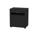 Meuble tablette pour cuisine d'extrieur 80 x 55 cm en acier noir le marquier