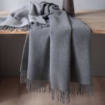 Plaid laine et cachemire clarence biederlack