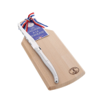 Planchette h�tre et couteau laguiole inox