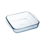 Plat � four carr� en verre 21 cm