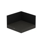 Plateau d'angle pour cuisine d'extérieur modulo en acier gris cargo et noir eno Plateau d'angle pour cuisine d'extérieur modulo en acier gris cargo et noir eno