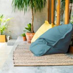 Pouf de sol rectangulaire 110 x 130 cm in&out cotton wood