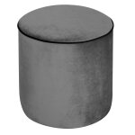 Pouf rond tissu velours léo Pouf rond tissu velours léo