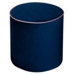 Pouf rond tissu velours lo
