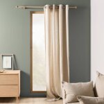 Rideau coton lin tram� l�on