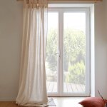 Rideau � pattes gaze de coton cybelle