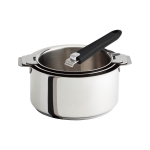 Set 3 casseroles mutine avec poign�e amovible noire