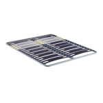 Sommier cadre  lattes 3 zones merinos, 4 cm