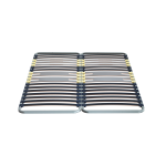 Sommier cadre mtal  lattes 5 zones 4 cm, merinos