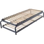 Sommier gigogne mtallique  lattes, camif