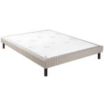 Sommier tapissier  lattes 15 cm nature , epeda