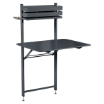 Table balcon rectangulaire rabattable 57 x 77 cm bistro en acier fermob
