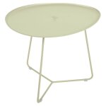 Table basse plateau amovible cocotte en acier et aluminium