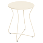 Table basse ronde hauteur 45 cm cocotte en acier