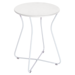 Table basse ronde hauteur 45 cm cocotte en acier fermob