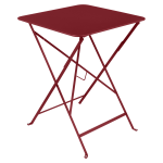 Table carre pliante 57 x 57 cm bistro en acier