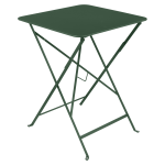 Table carre pliante 57 x 57 cm bistro en acier