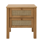 Table de chevet 2 tiroirs ch�ne massif capucine