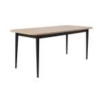 Table à manger extensible décor bois pieds métal 6 à 8 personnes mila camif Table à manger extensible décor bois pieds métal 6 à 8 personnes mila camif