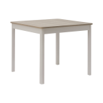 Table à manger carrée décor bois et blanc 4 personnes adeline camif Table à manger carrée décor bois et blanc 4 personnes adeline camif