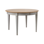 Table à manger ronde extensible bois massif 4 à 8 personnes embellie Table à manger ronde extensible bois massif 4 à 8 personnes embellie