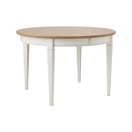 Table à manger ronde extensible bois massif 4 à 8 personnes embellie Table à manger ronde extensible bois massif 4 à 8 personnes embellie
