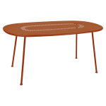 Table ovale 160 x 90 cm lorette en acier