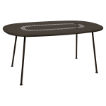 Table ovale 160 x 90 cm lorette en acier