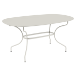 Table ovale 160 x 90 cm opra + en acier fermob