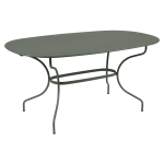 Table ovale 160 x 90 cm opra + en acier fermob